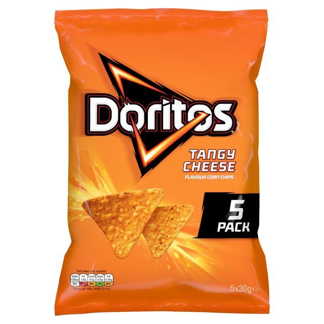 Doritos Tangy Cheese Tortilla Chips Multipack Crisps 5 per pack