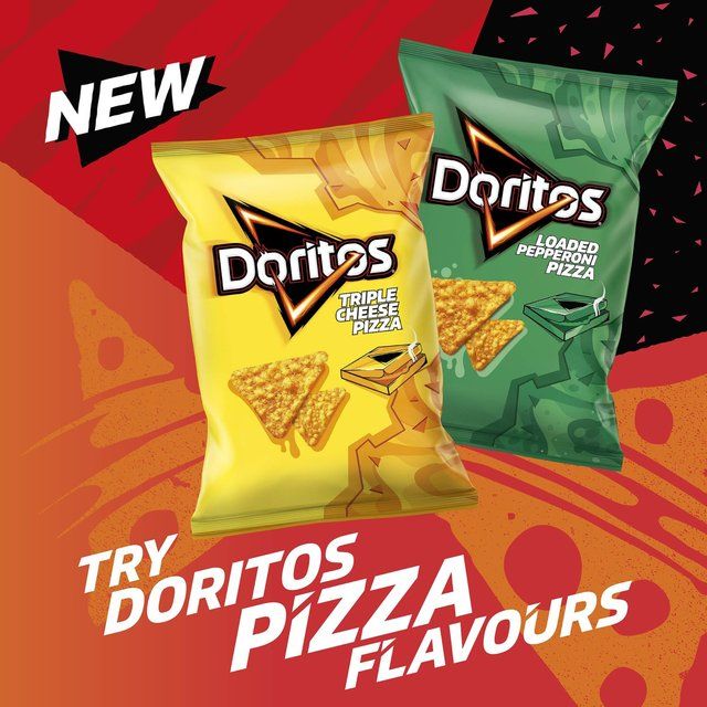 Doritos Triple Cheese Pizza Tortilla Chips Sharing Bag Crisps 180g