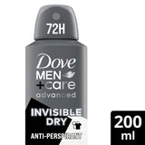 Dove Men+Care Advanced Antiperspirant Deodorant Invisible Dry 200ml