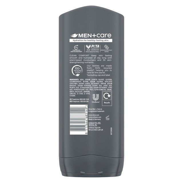 Dove Men+Care Clean Comfort Body & Face Wash 400ml