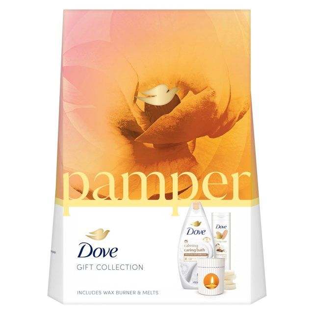 Dove Pamper Collection with Wax Burner & Melts Gift Set