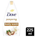Dove Pampering body cleanser with shea butter & vanilla scent Body Wash Shower Gel for softer, smoother skin 225ml