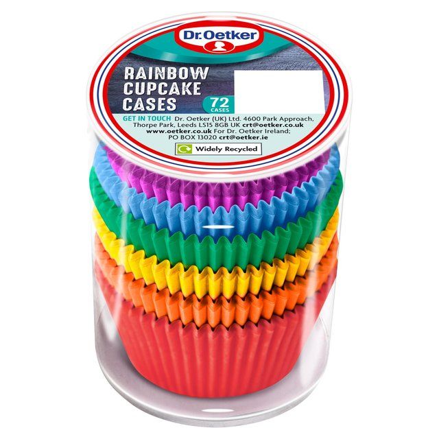 Dr. Oetker Rainbow Cupcake Cases 72 per pack