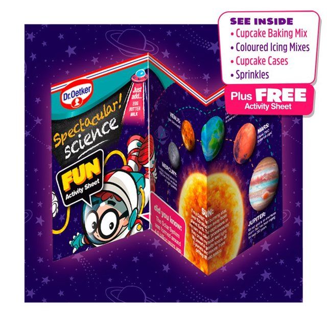 Dr.Oetker Spectacular! Science Create Your Own Solar System Cupcake Mix 360g