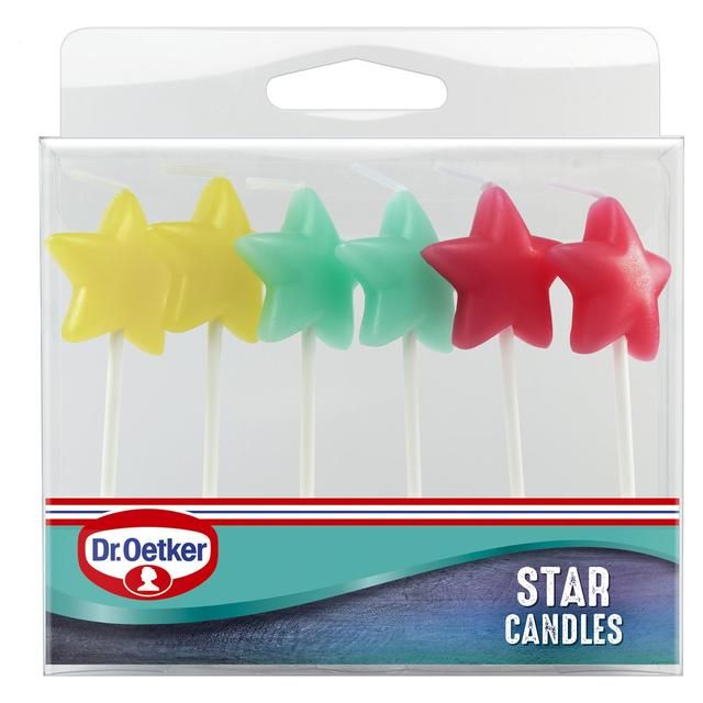 Dr. Oetker Star Candles 6 per pack