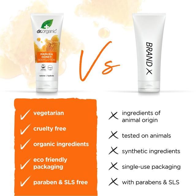Dr Organic Manuka Honey Body Lotion 200ml