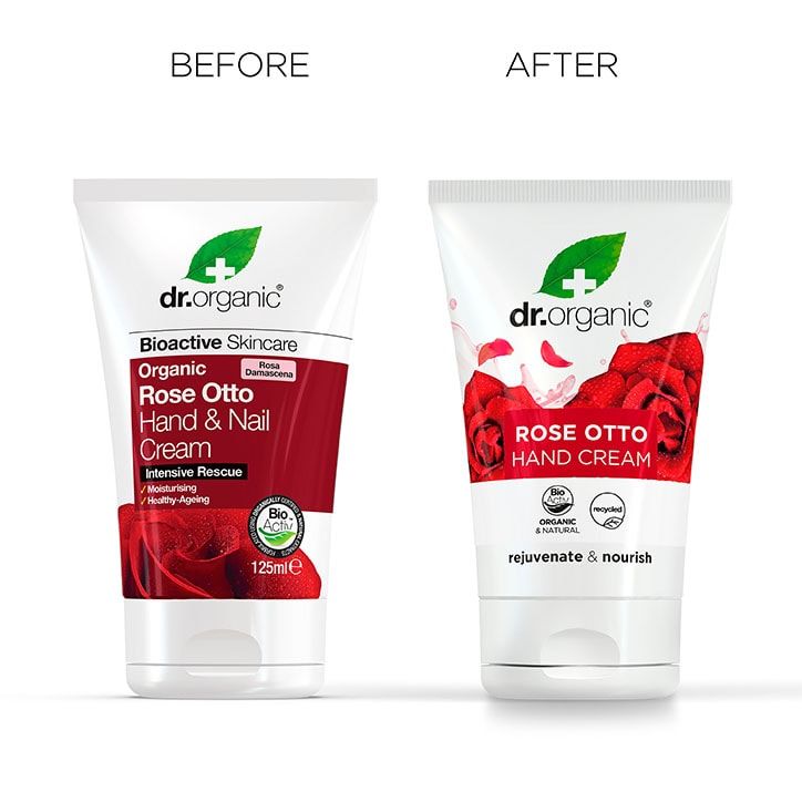 Dr Organic Rose Otto Hand & Nail Cream 125ml Rose Otto