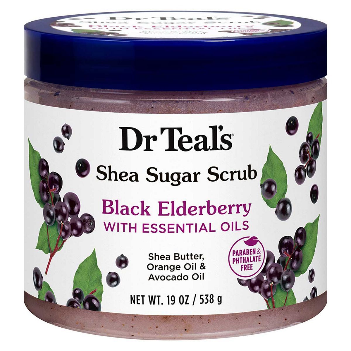 Dr Teal's Black Elderberry Sugar Scrub 538g