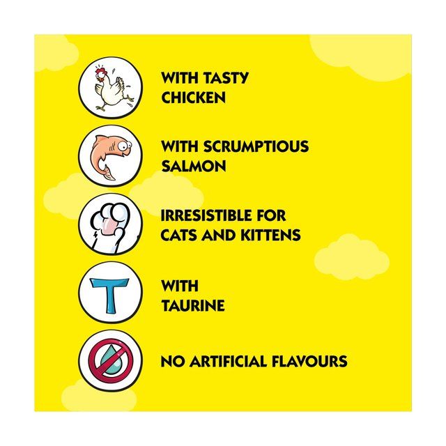 Dreamies Cat Treat Creamy Snack with Chicken & Salmon 12 per pack