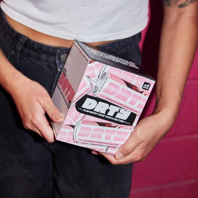 DRTY Raspberry Rose Vodka Seltzer 4 x 330ml