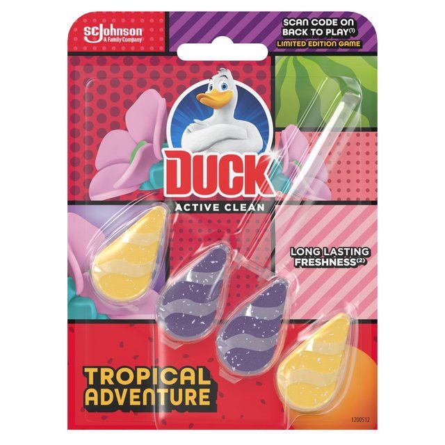 Duck Active Clean Toilet Rim Block Tropical Adventure 39g