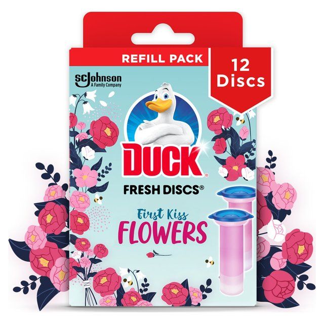 Duck Toilet Fresh Discs Duo Refills First Kiss Flowers 2 x 36ml