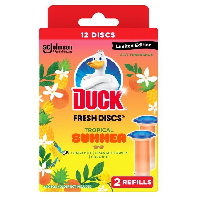 Duck Toilet Fresh Discs Duo Refills Tropical Summer 2 x 36ml