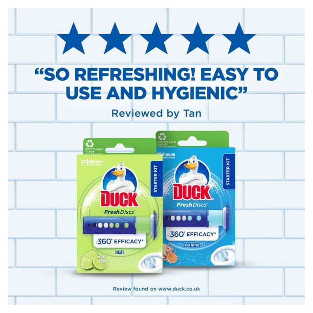Duck Toilet Fresh Discs Holder Lime 36ml
