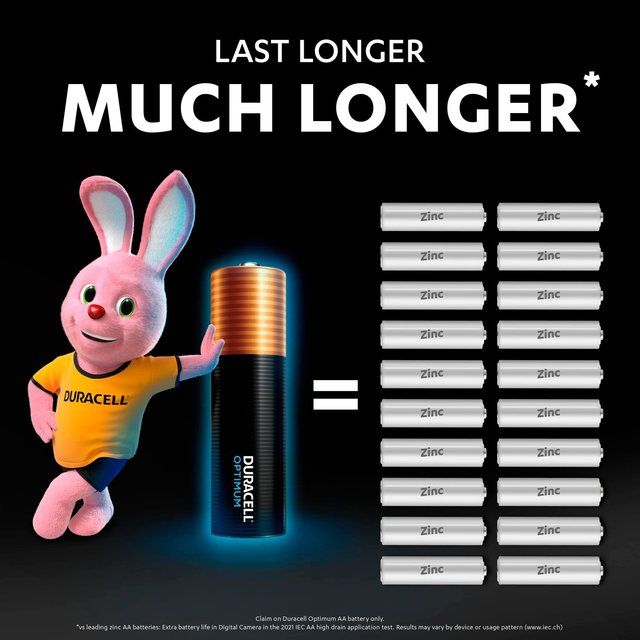Duracell Optimum AA Batteries 8 per pack