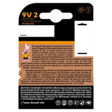 Duracell Plus 100% 9V Alkaline Batteries 2 per pack