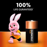 Duracell Plus 100% D Alkaline Batteries 4 per pack