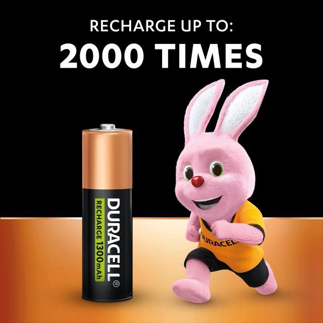 Duracell Recharge Plus AA Rechargeable Batteries 4 per pack