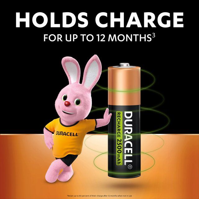 Duracell Recharge Ultra AA Rechargeable Batteries 4 per pack