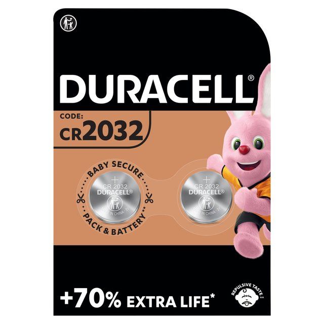 Duracell Specialty CR-2032 Lithium Coin Battery 2 per pack