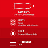 Durex Thin Feel Condoms Enhanced Sensitivity Regular Fit 20 per pack