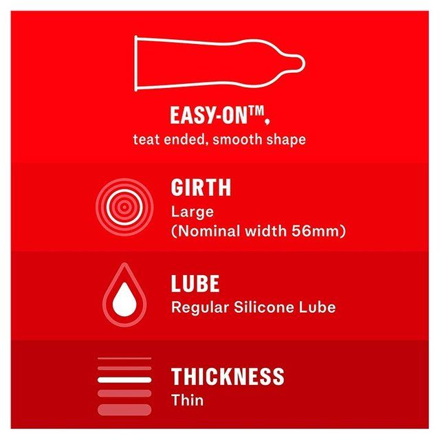 Durex Thin Feel Condoms Enhanced Sensitivity Regular Fit 30 per pack