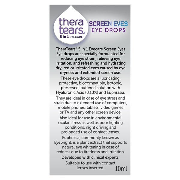 Thera Tears 5 In 1 Screen Eyes Eye Drops 10ml GOODS Superdrug