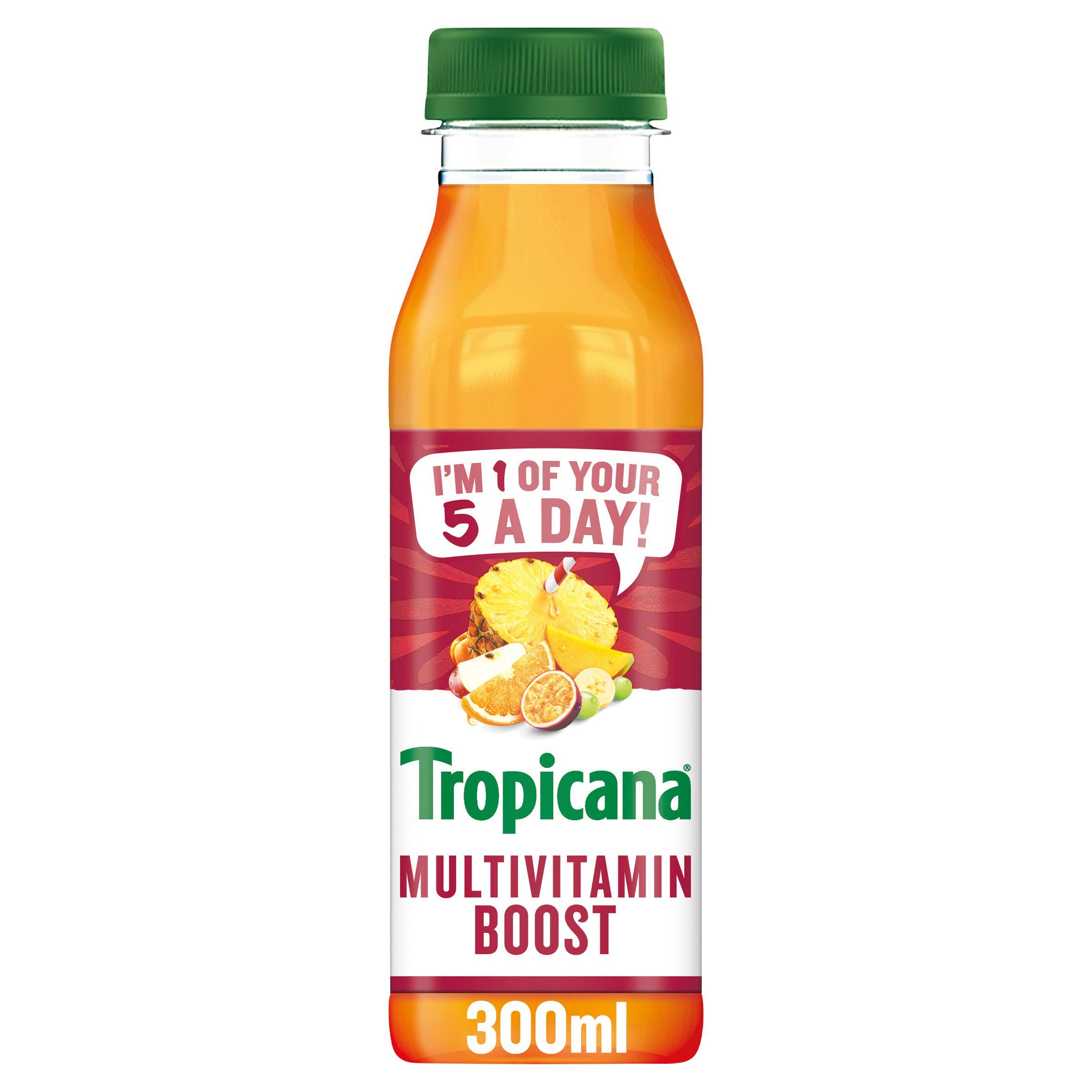 Tropicana Multivitamin Boost Fruit Juice 300ml All chilled juice Sainsburys