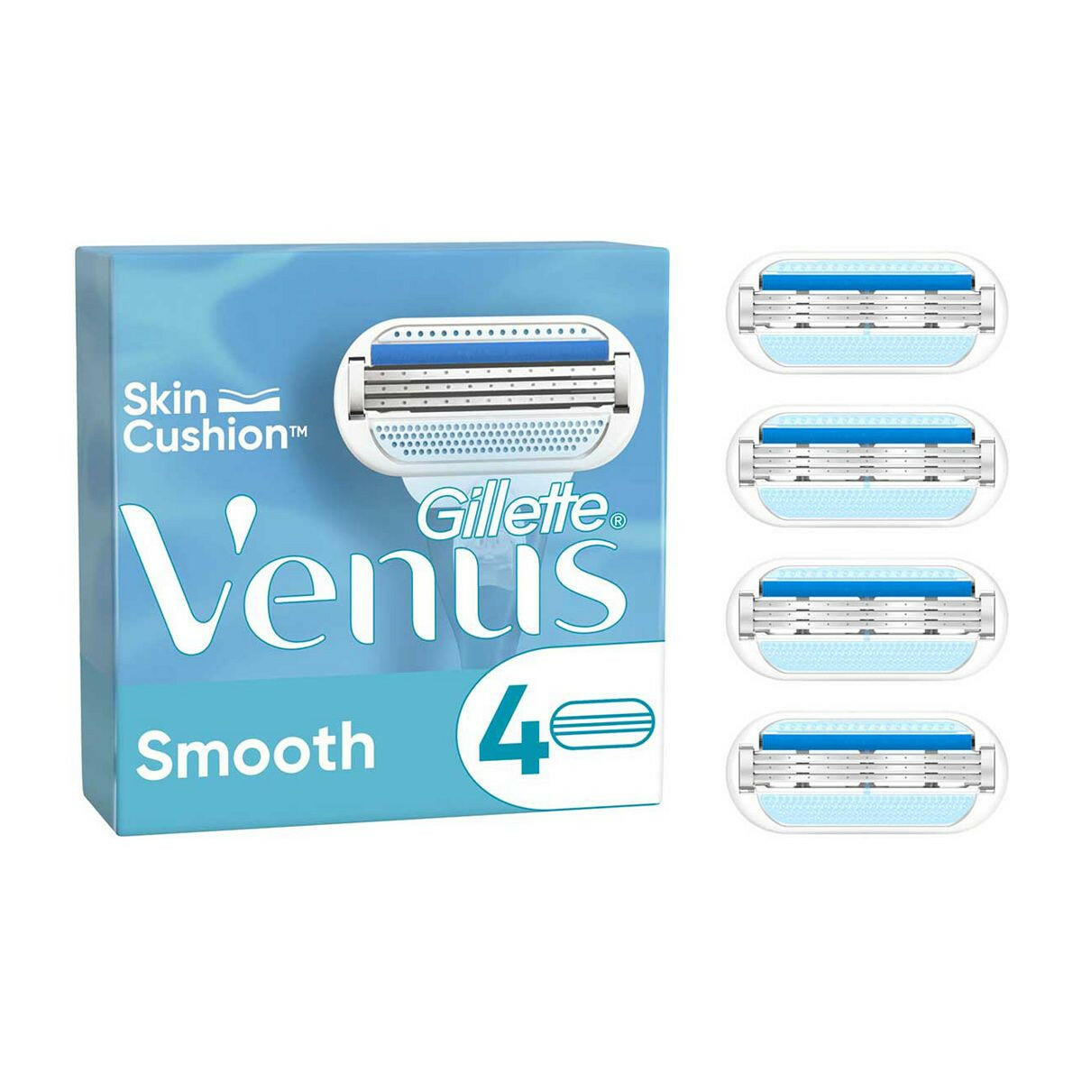 Venus Smooth Razor Blade Refills x4 GOODS Boots
