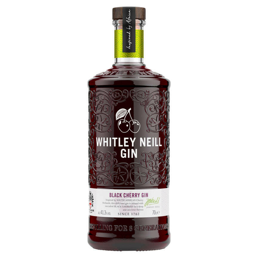 Whitley Neill Black Cherry Handcrafted Gin Liqueurs & Spirits ASDA