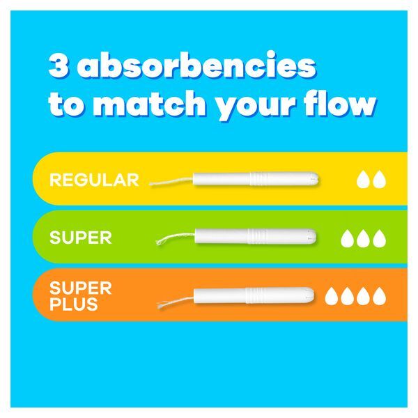 Tampax Super Tampons with Cardboard Applicator 20 Count GOODS Superdrug