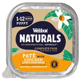 Webbox Naturals Puppy Pate with Chicken Liver & Vegetables Wet Dog Food 150g GOODS Sainsburys