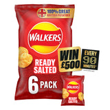 Walkers Ready Salted Multipack Crisps 6x25g GOODS Sainsburys