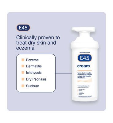 E45 Dermatological Cream for Dry Skin & Eczema- 500g