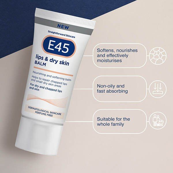E45 Lips & Dry Skin Nourishing Multi-Purpose Balm 30Ml