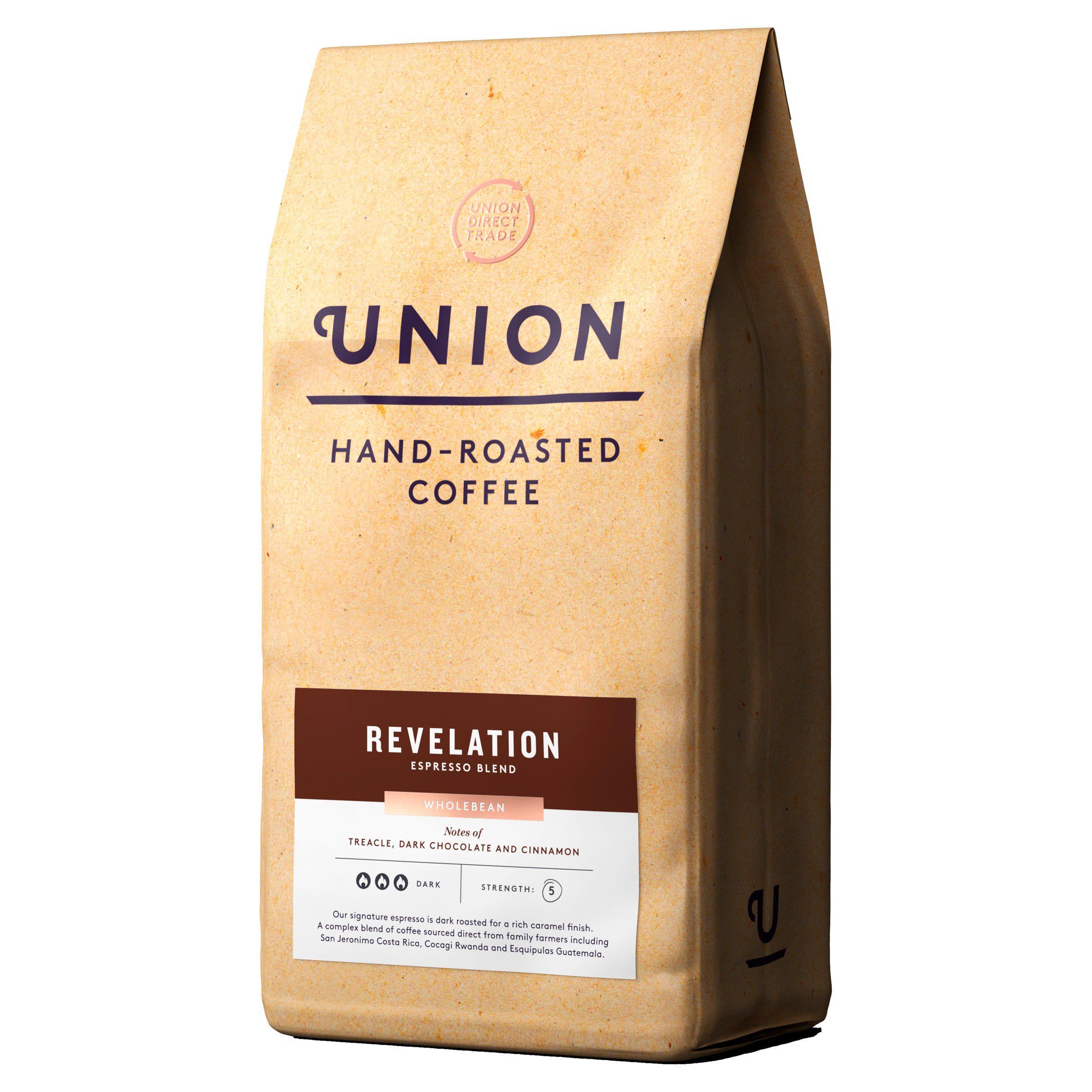 Union Hand-Roasted Revelation Wholebean 700g All coffee Sainsburys