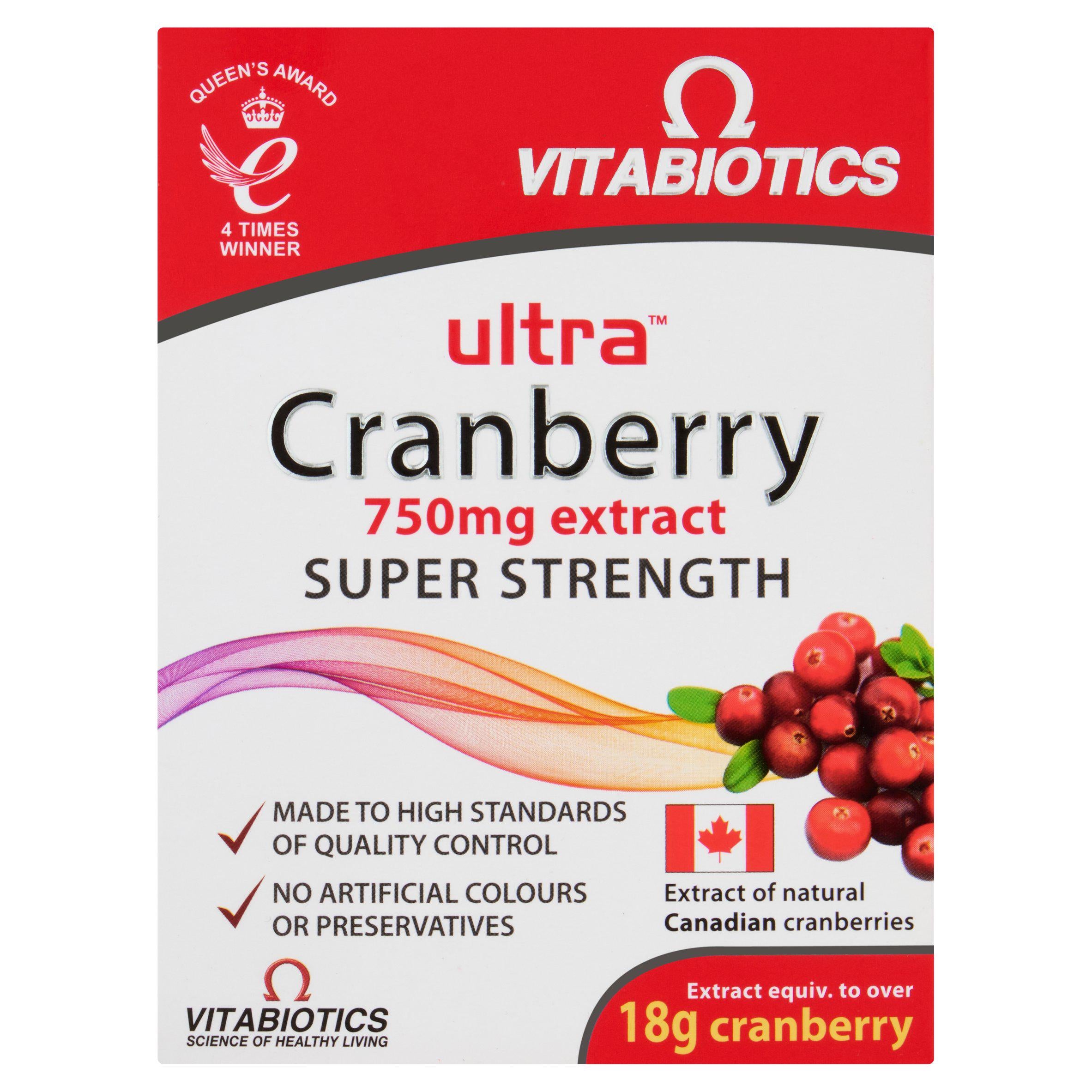 Vitabiotics Ultra Cranberry Extract Super Strength Tablets x30 750mg GOODS Sainsburys
