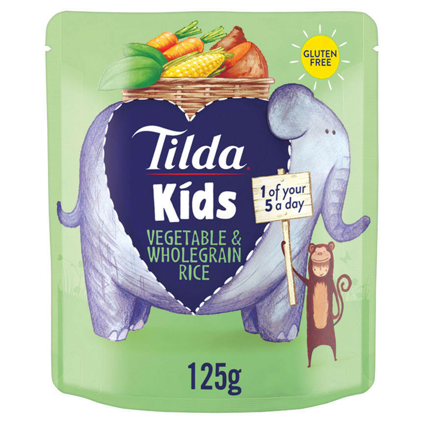 Tilda Kids Vegetable & Wholegrain Rice Baby Food ASDA