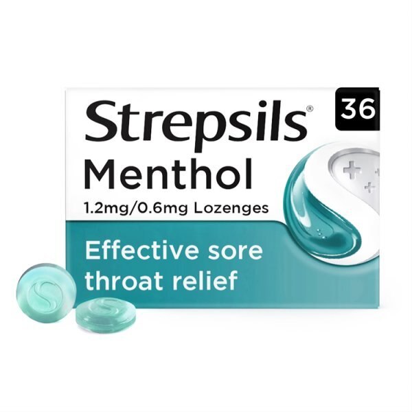 Strepsils Sore Throat Menthol Lozenges 36s GOODS Superdrug