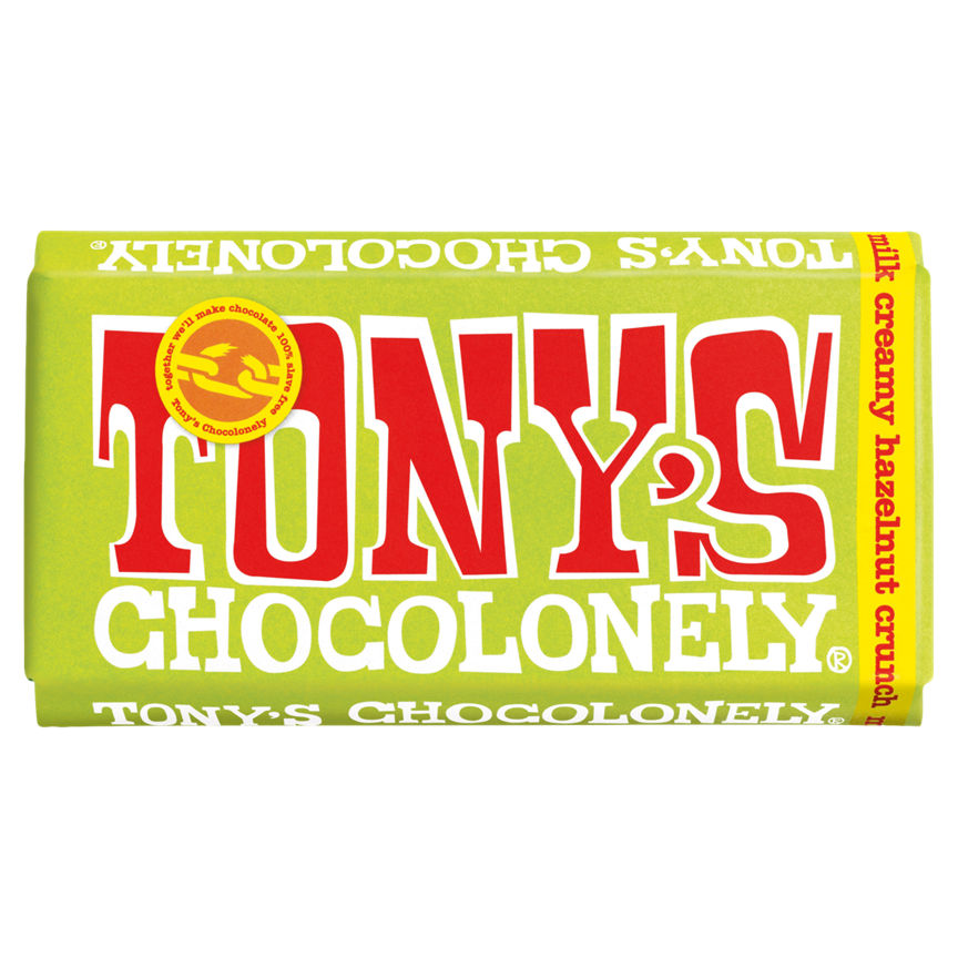 Tony's Chocolonely Fairtrade Milk Creamy Hazelnut Crunch GOODS ASDA