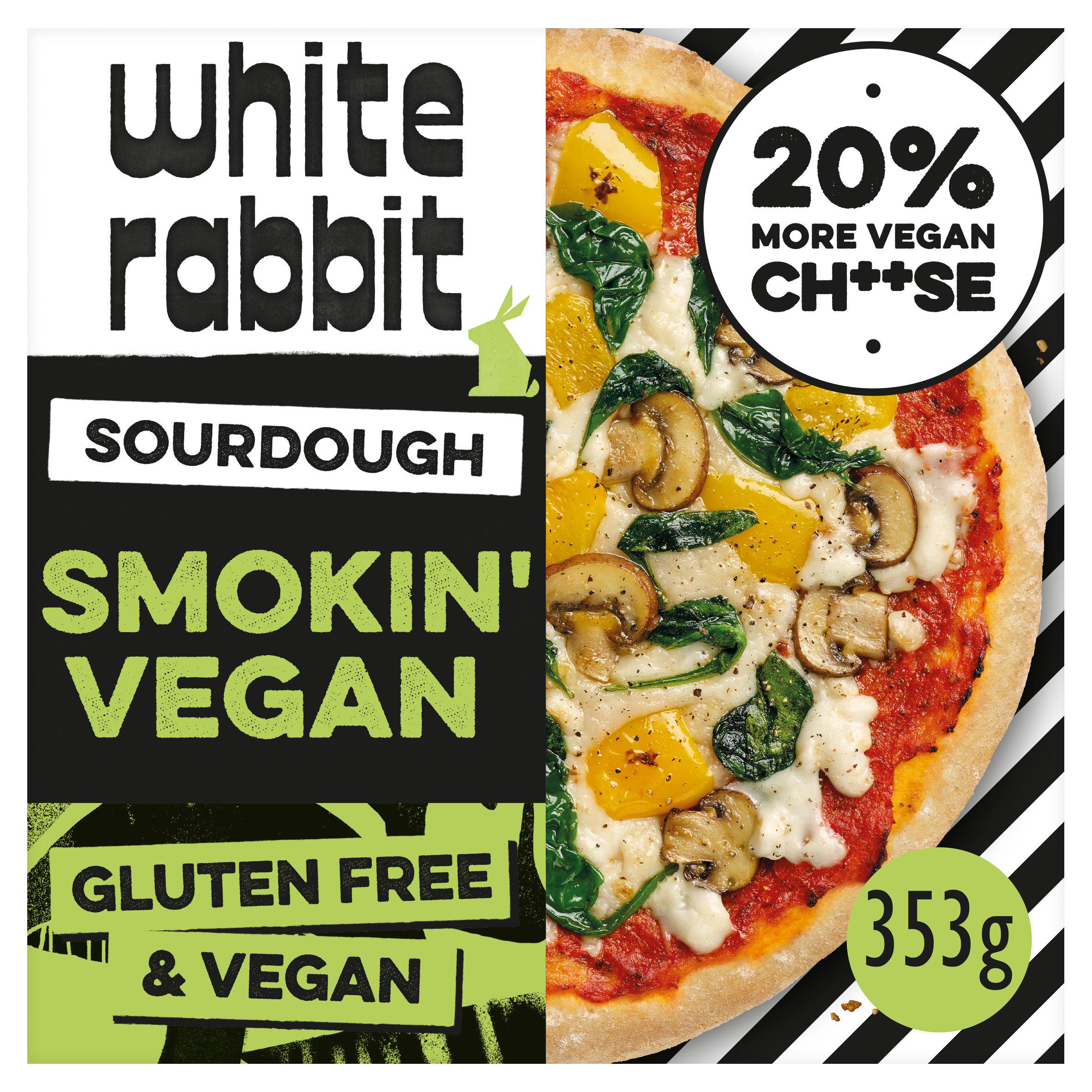 White Rabbit The Smokin' Vegan Pizza 353g gluten free Sainsburys