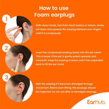 EarHub Premium Soft Orange Foam Earplugs 10 per pack