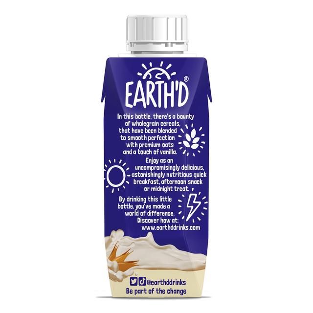 Earth'd Breakfast Cereal & Oat Shake - Vanilla 250ml