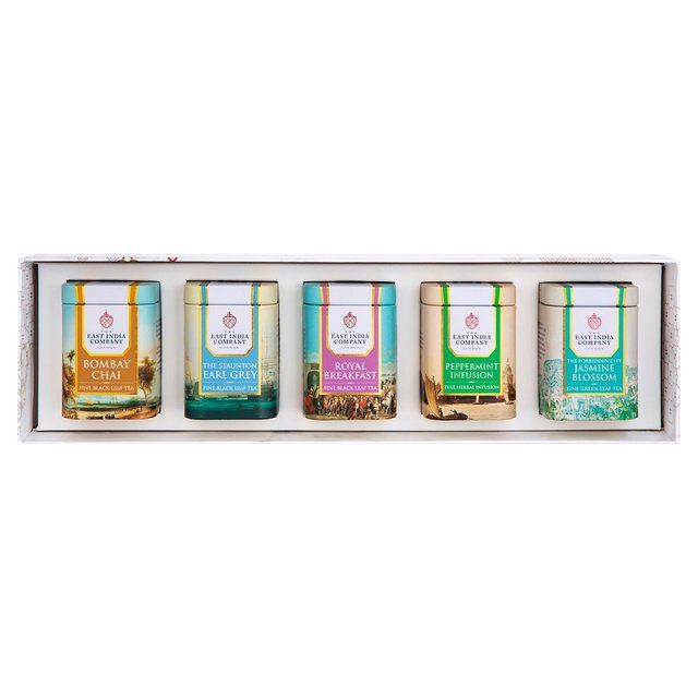 EAST INDIA COMPANY Miniature Loose Tea Caddy Gift Selection 5 per pack