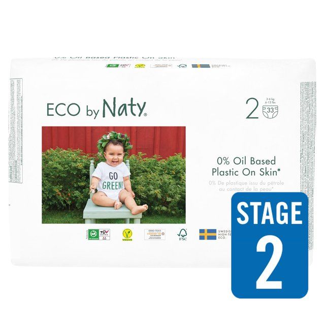 Eco by Naty Nappies Size 2 33 per pack