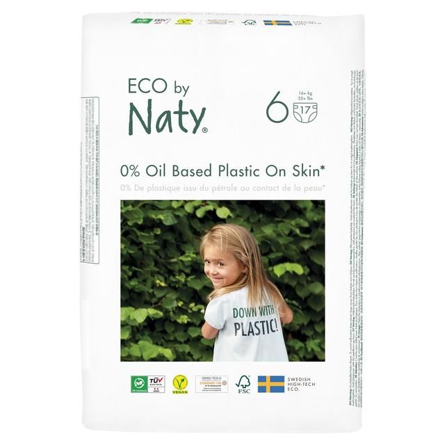 Eco by Naty Nappies Size 6 17 per pack