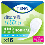 TENA Discreet Ultra Normal Pads x16 bladder weakness Sainsburys