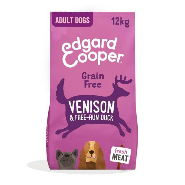 Edgard & Cooper Adult Grain Free Dry Dog Food with Venison & Free-Run Duck   12kg