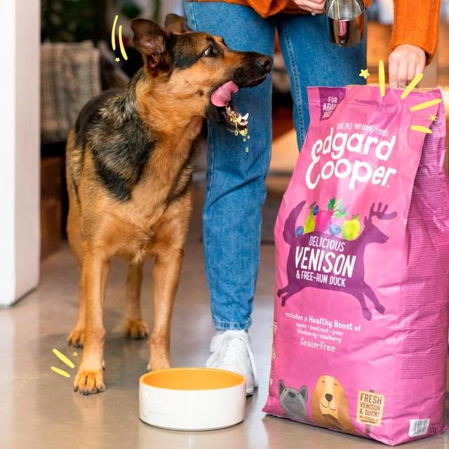 Edgard & Cooper Adult Grain Free Dry Dog Food with Venison & Free-Run Duck   12kg