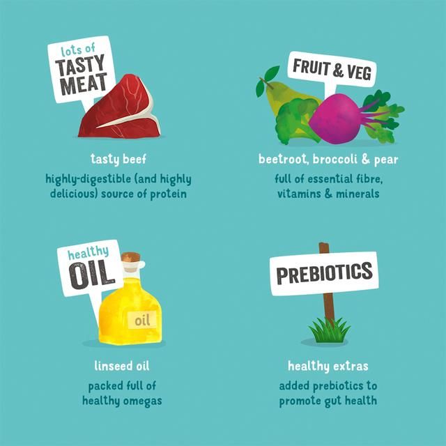 Edgard & Cooper Adult Grain Free Wet Dog Food with Beef   400g